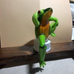 Lenox Studly Lenox Art Glass Frog