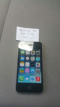 AT&T or Cricket Apple iPhone 4 8gb Great Condition!