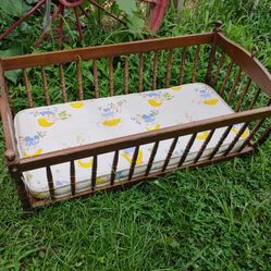 swing baby wood cradle