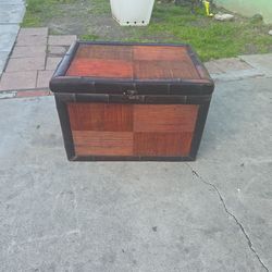 Vintage Bamboo/Caned Storage Chest