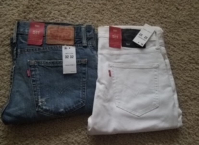 Levi 511 Jeans ONLY WHITE PAIR AVAILABLE 