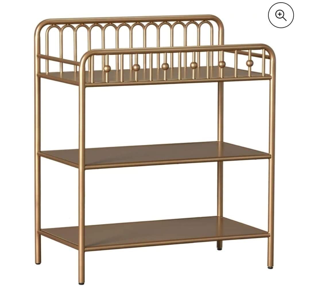 New In Box Metal Canopy Crib With Changing Table Mattresses Not