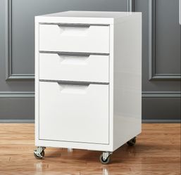 WHITE 3-DRAWER FILING CABINET