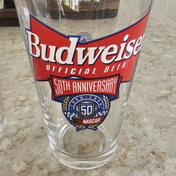 Official NASCAR 50TH Anniversary Glasses