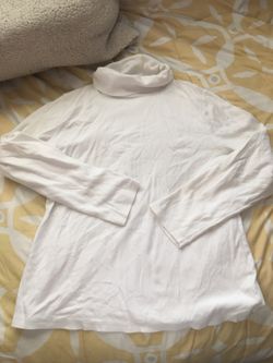 Large white turtle neck