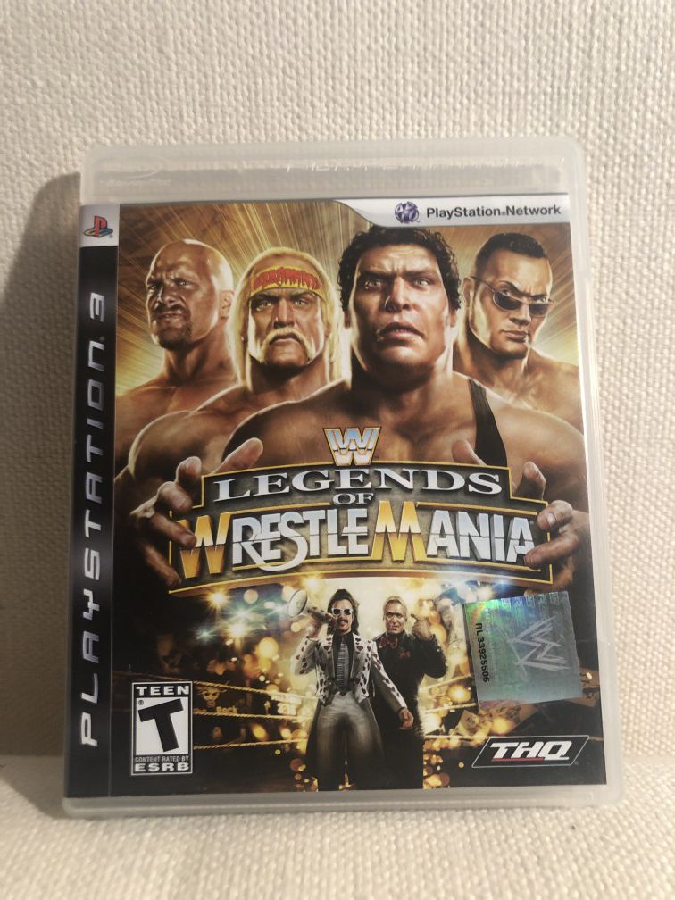 PlayStation 3 WWE Legends of WrestleMania (PS3) complete with manual
