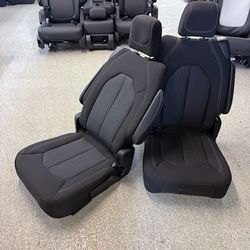 BRAND NEW BLACK CLOTH BUCKET SEATS 