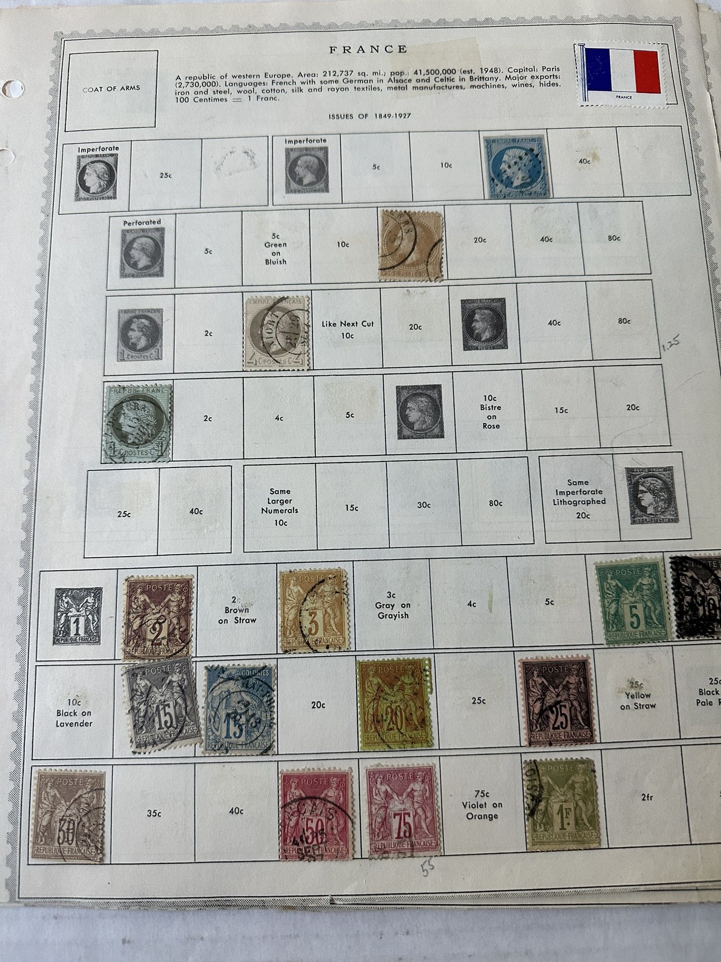 France Old Stamp Collection Of 290