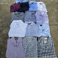 14 Used Expensive Shirts. Medium Slim Fit