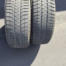 Pair (2) 225 55 18 Bridgestone Blizzak WS90 winter tires