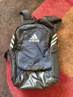 Blue and Black Adidas Backpack