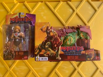 Masters of The Universe Movie Core He-Man and Battle Cat Toy bundle