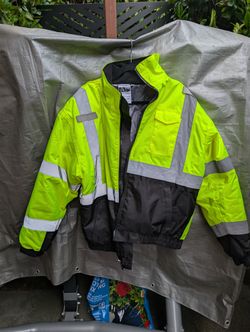 Ergodyne Hi-Vis Quilted Work Jacket - Lime Large
