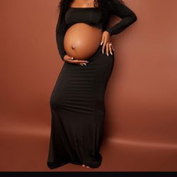 Black Maternity Dress 