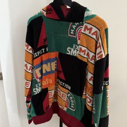 Martine Rose Beermat Towelling Hoodie Fall 2018