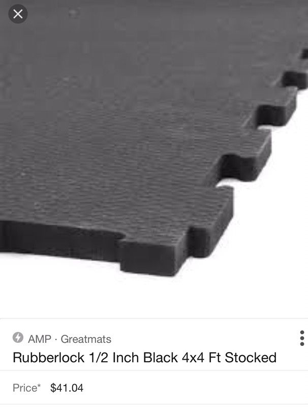 Commercial grade Interlocking 4x4 1 2 inch stall rubber gym mats