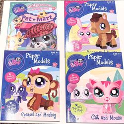 Littlest Pet Shop 4 Collectible Retired Books