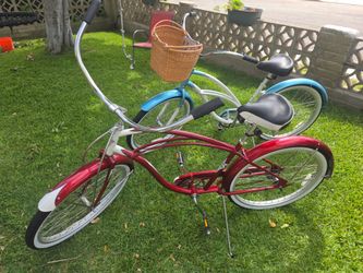 Two Electra deluxe cruiser bikes