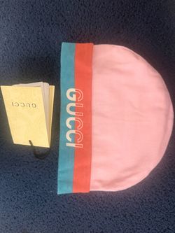 Gucci Baby Beanie and Bib set