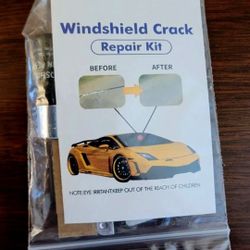 Car Glass Resin Windshield Repair DIY Tool Kit/Set for Cracks, Chips, or Damage