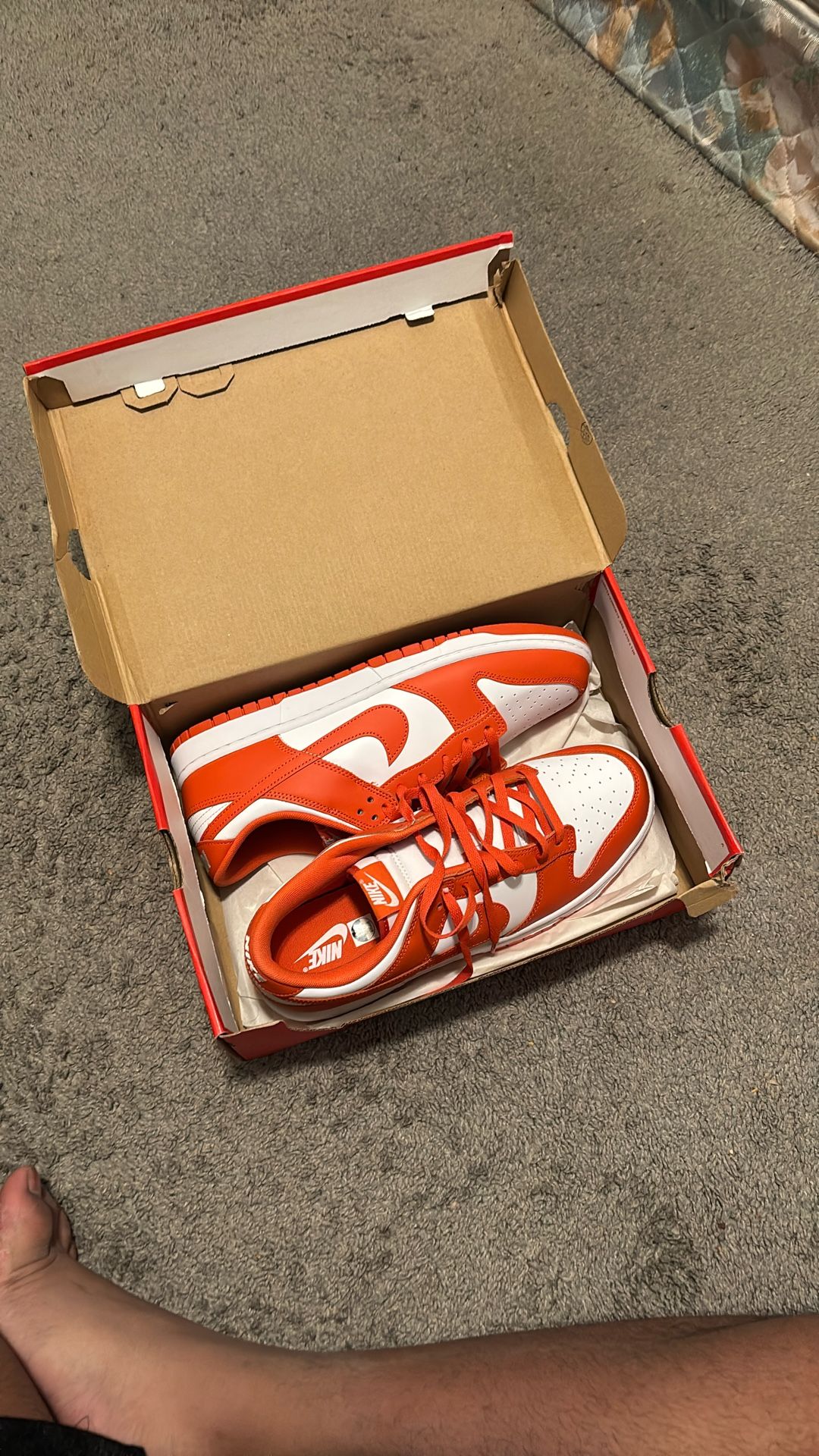 Men’s 13 Creamsicle Nike dunk Lows