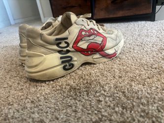 Gucci Rhyton Lips Print Sneakers