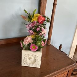 Upcycled Sewing Machine Drawer Flower  Box/ Utensil Holder