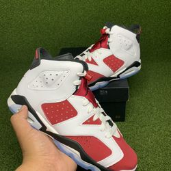 Jordan 6s “ Carmine 💥 “ Size 8.5w / 7y 