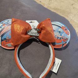 2024 Disney Parks Magic Kingdom Tomorrowland Minnie Ears Headband New