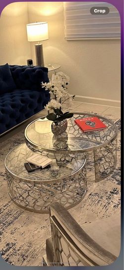 Lacey Silver Nesting Coffee Tables – Set of 2 – El Dorado Furniture