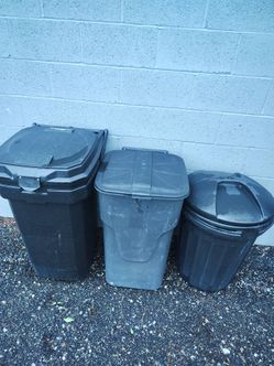 Garbage cans