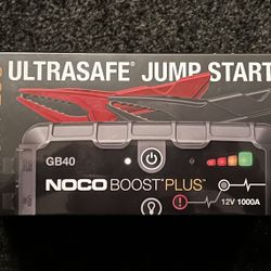 NOCO Boost Plus 1000A GB40 UltraSafe Jump Starter/Power Pack Combo