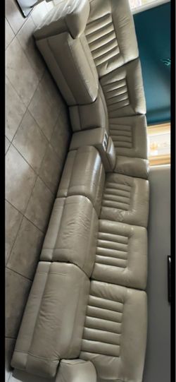 Large Leather Sectional Sofa