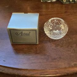 Astral Handblown Hand Cut Full Lead Crystal Votive Holder