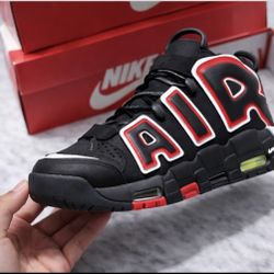 Nike Air More Uptempo Black Red – Classic Heat – Men’s (