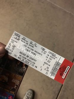 Chris Young Single Lawn Ticket
