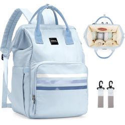 Diaper Bag Backpack ,Multifunction Large Travel Diaper Bag with Changing Pad for Moms Dads Maternity Baby Changing Bags Waterproof Unisex Baby Bag wit