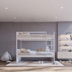 BB11 Twin/Twin Bunk Bed White