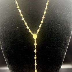 14k Tri Tone Gold Beads Rosary