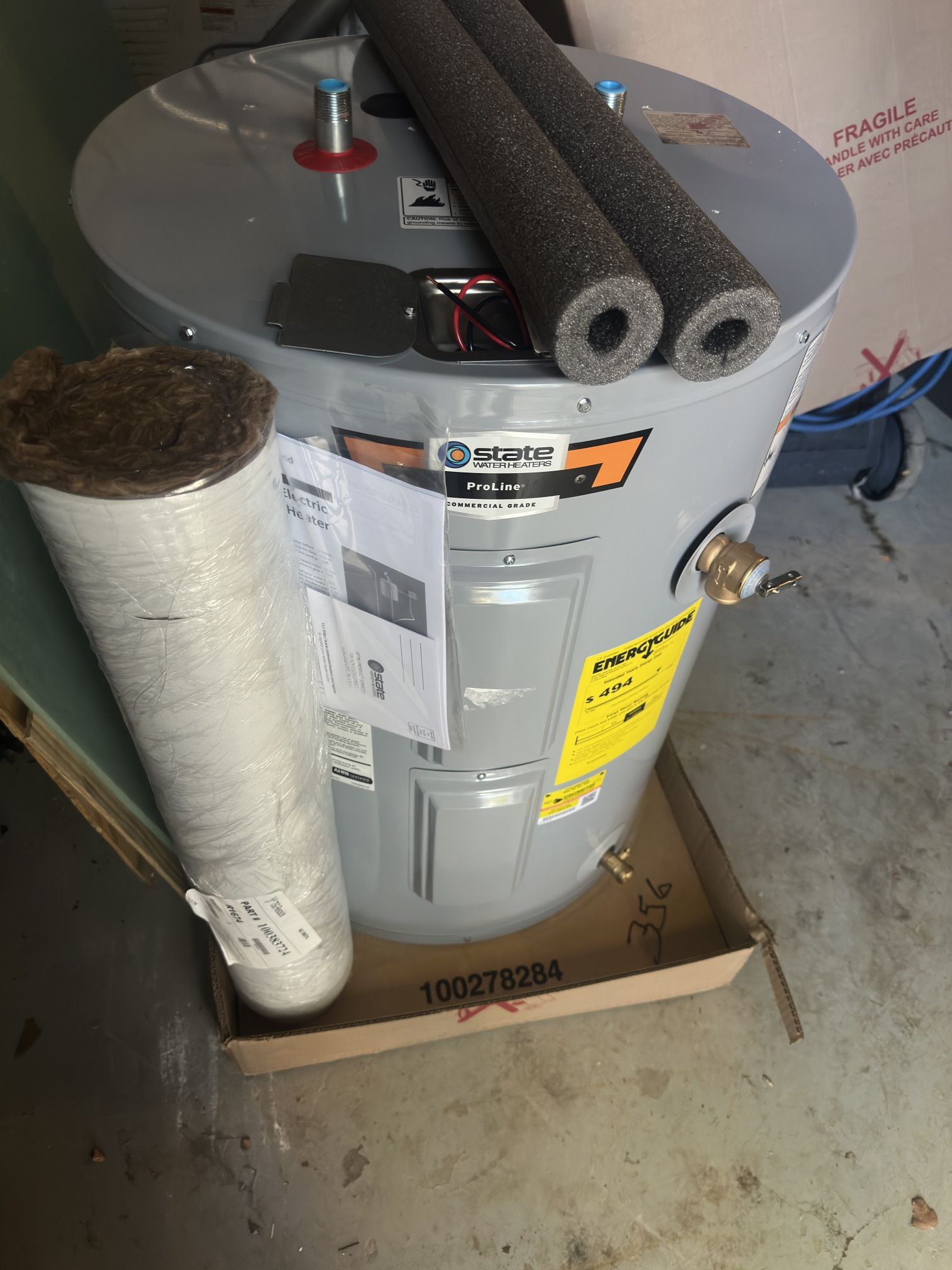 States Water Heater  ( Electric  38 Gallons Low Voy)