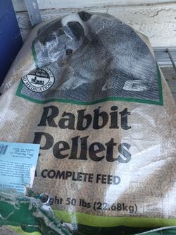 Free 50lb bag of rabbit food