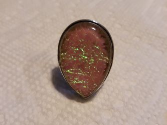 Beautiful Large Triple Fair Opal ring