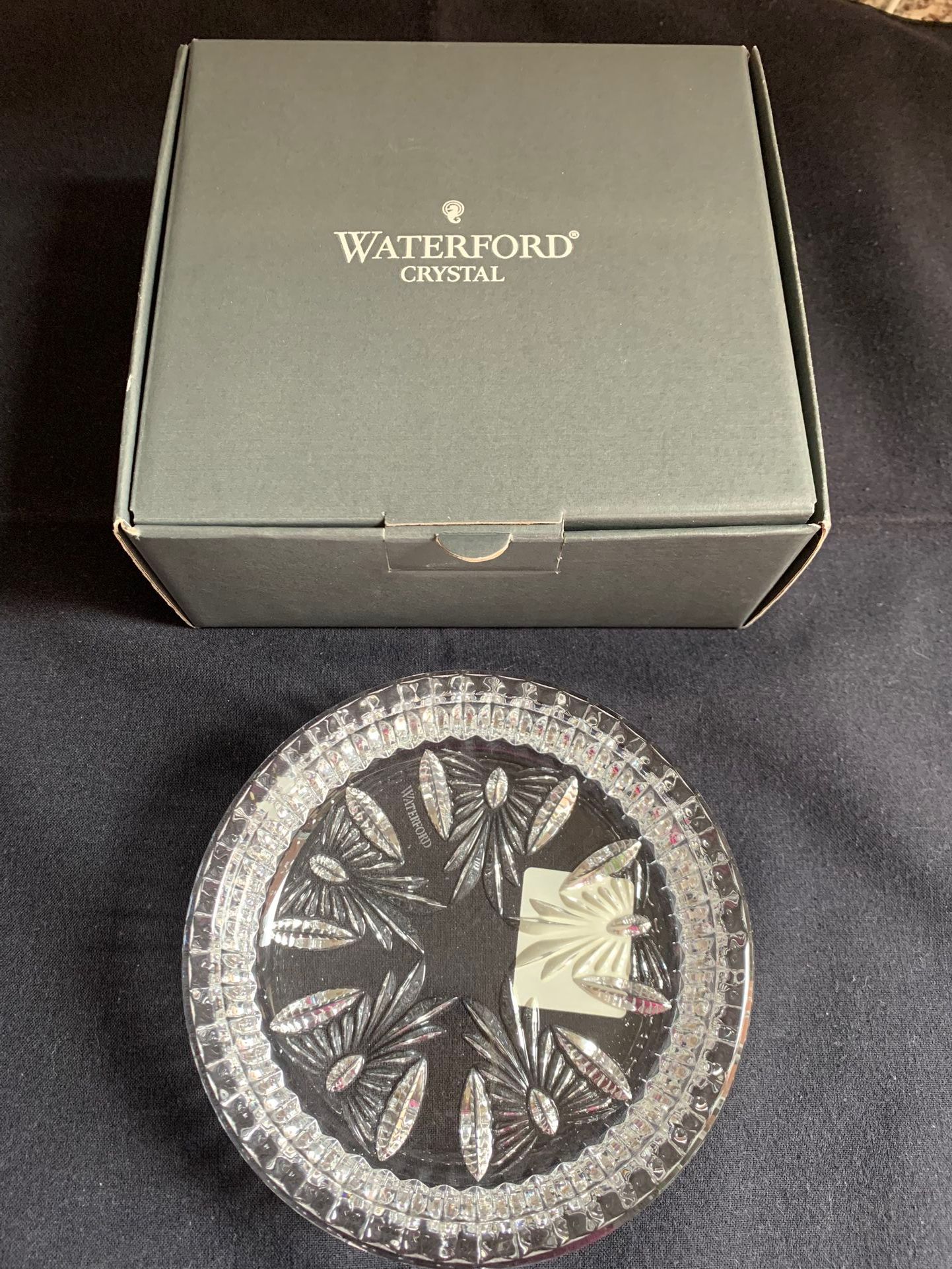 Waterford Crystal “Best Wishes” Bottle Coaster
