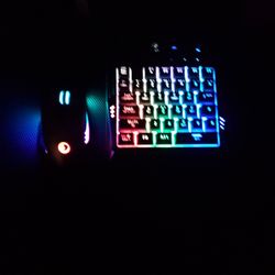 One Handed Gaming Keyboard And Mouse 