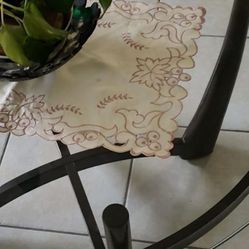 Round Table with Sofa and Loveseat