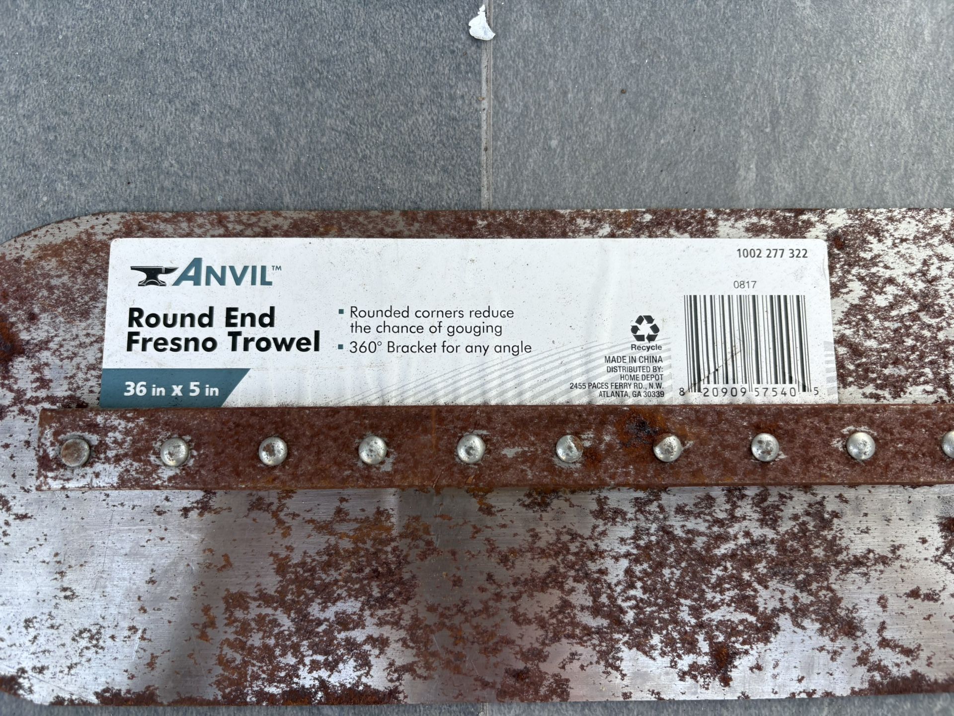 Anvil Round End Fresno Trowel
