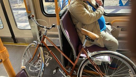 Vintage Road Bike with Brown Frame
