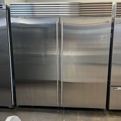 Sub Zero 72”WIDE BUILT IN REFRIGERATOR/FREEZER STAINLESS STEEL 