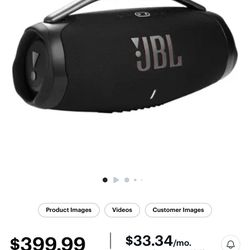 JBL - Boombox3 Portable Bluetooth Speaker - Black
