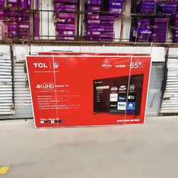HD191 65” TcL 4k Roku smart led Uhd tv